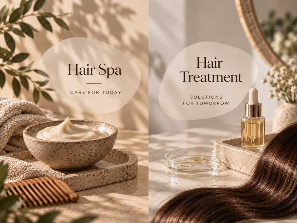 hair spa vs hair treatment